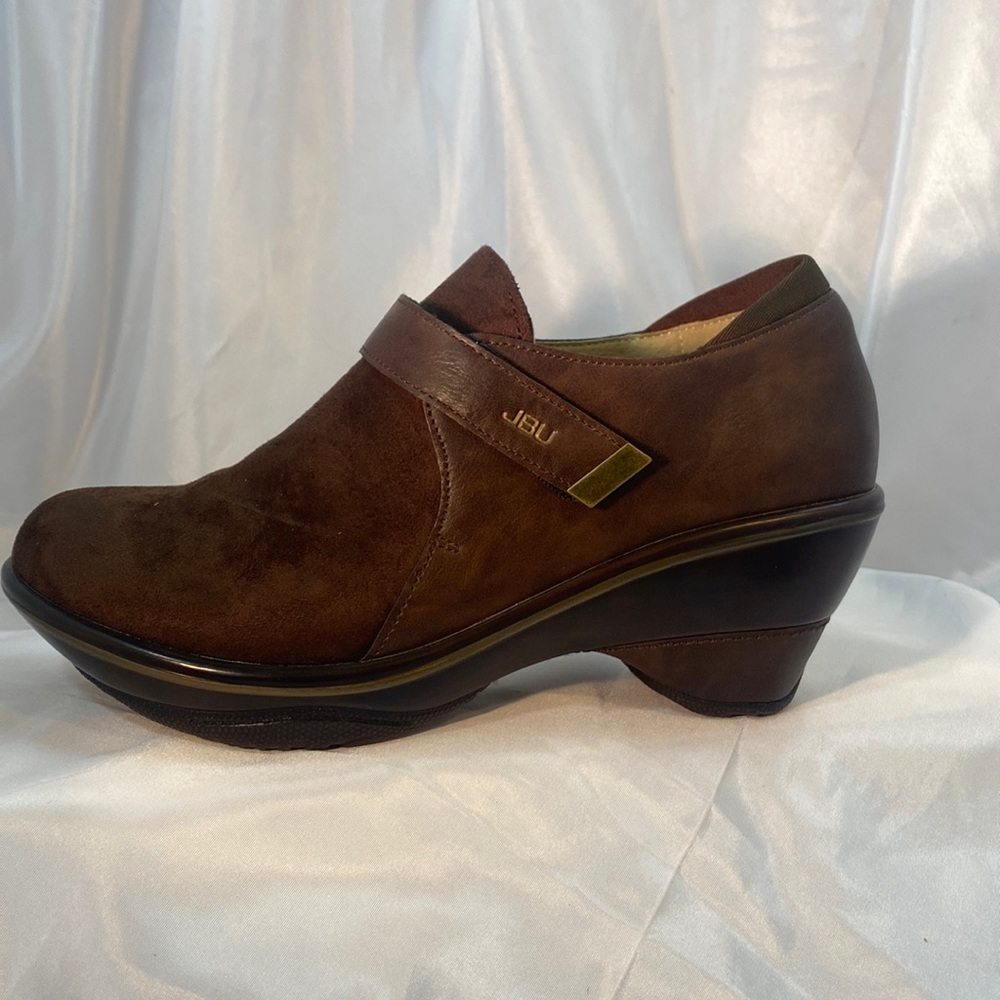 Jambu Women's Dark Brown Wedge Mules